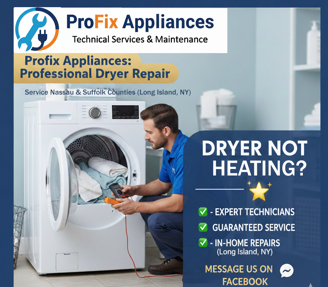 Dryer repair service in Long Island NY - Profix Appliances