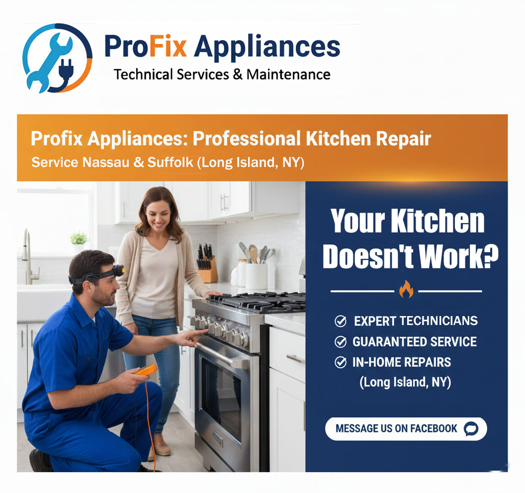 Stove and oven repair service in Long Island NY - Profix Appliances
